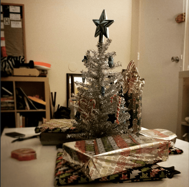 My tiny holiday tree.