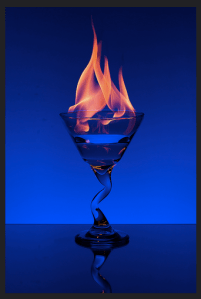 Flaming Martini 2 by Jeff